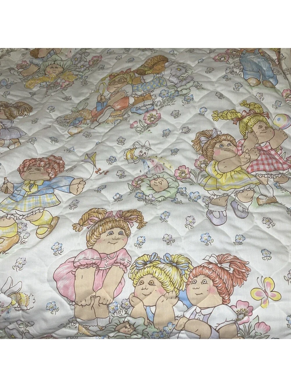 Vintage Cabbage Patch Twin Size Comforter And Sheet Set